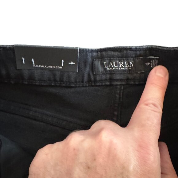 Ralph Lauren High-Rise Skinny Ankle Super Stretch Black Jean Women's, Sz 10P NWT - Picture 6 of 12